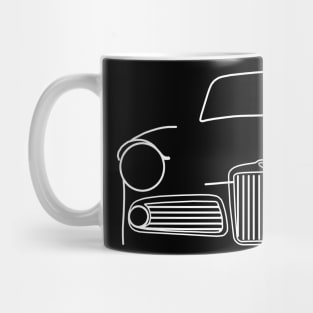 Sunbeam Rapier Series III 1960 classic car outline graphic (white) Mug